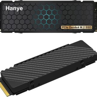 Hanye SSD 2TB PCIe Gen4x4 M.2 NVMe 2280 ヒートシンク搭載 PS5動作確認済み R7450MBs W6700MBs HE70 高耐久3D NAND TLC