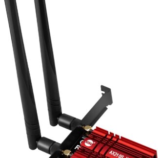 Wi-Fi 6E PCIe 無線LANカード (2.4GHz5GHz6GHz) Bluetooth 5.2 内蔵Intel AX210 ゲーム用wifi 超低遅延 ブラケット付き