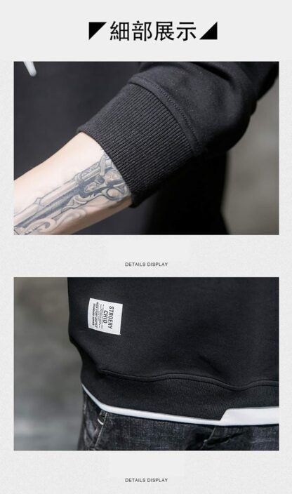 [foveitaa] トレーナー メンズ パーカー Tシャツ 長袖 春秋服 ゆったり シルエット プルオーバー トップス - 画像 (6)